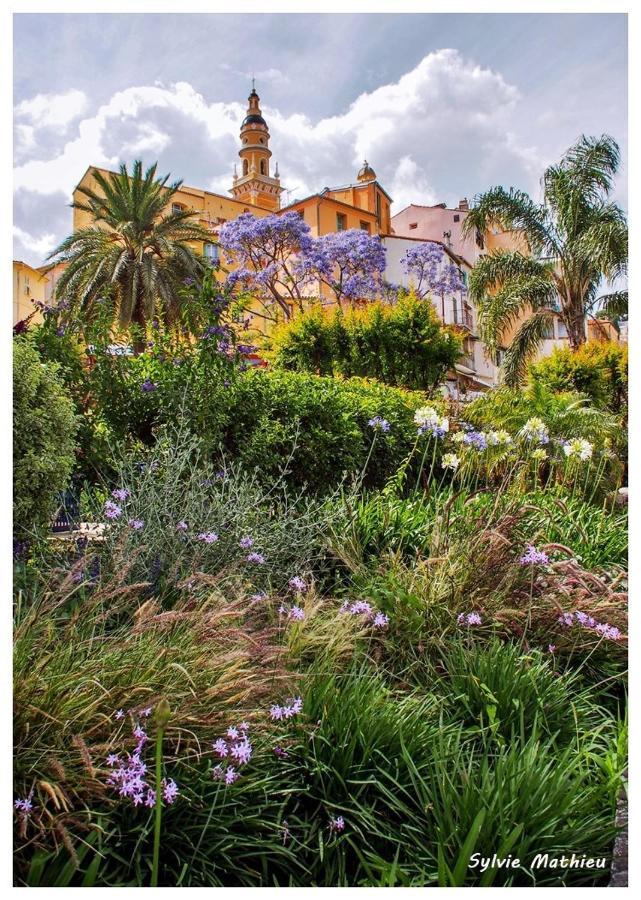 Ferienwohnung Les Violettes Menton Exterior foto